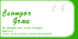 csongor grau business card